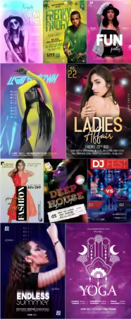 Flyer template in psd vol 50