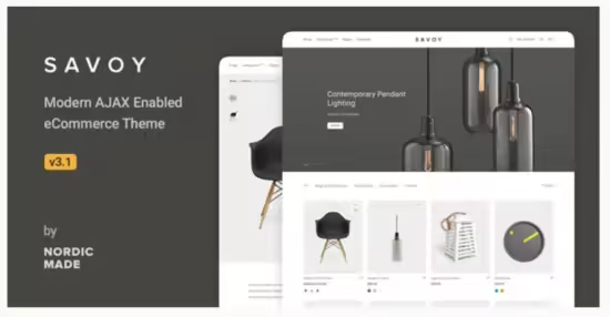 Themeforest - Savoy v3.1.8 - Minimalist AJAX WooCommerce Theme 12537825