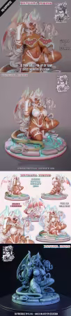 Ronin Arts Workshop – Batgirl Momo – PinUp succubus – 3D Print Model
