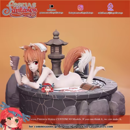 Freyas Fantasys – Holo – Spice and Wolf Onsen V2 – 3D Print Model