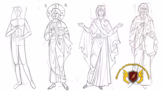 Byzantine Iconography Series 4: Drawing the Full Figure (P1)