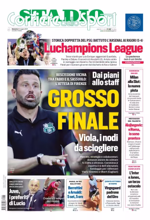 Corriere dello Sport Stadio (Firenze) - 31 maggio 2026