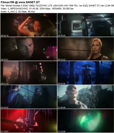 Mortal Kombat II 2026 1080p TELESYNC LiTE x264 ENG HIN TAM TEL- lon EaZy