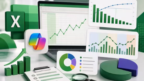 Copilot prompts with Excel: Pareto and seasonal sales trends
