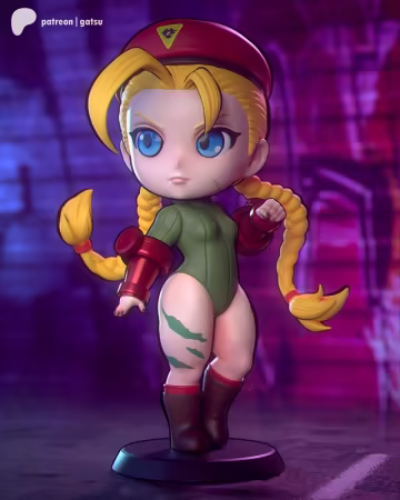 Gatsu Studios – Cammy Chibi – 3D Print Model