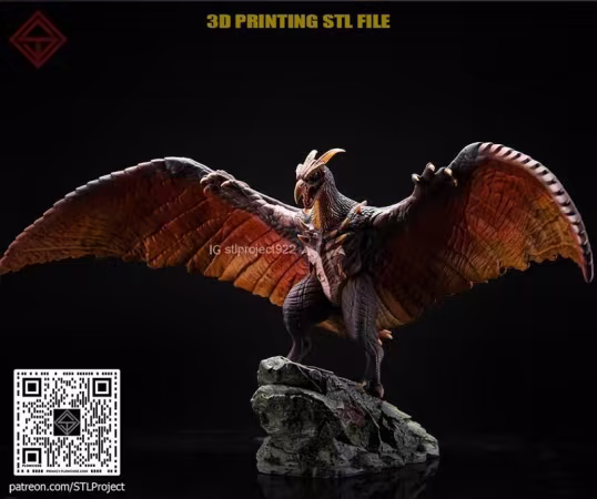 STL Project – Rodan – 3D Print Model