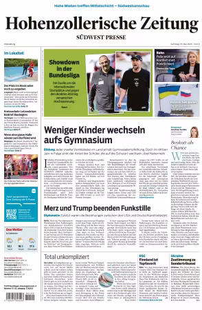 Hohenzollerische Zeitung - 16 Mai 2026