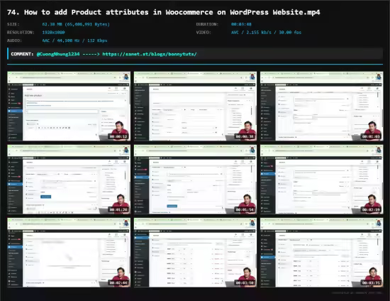 Wordpress Website Development Course in English