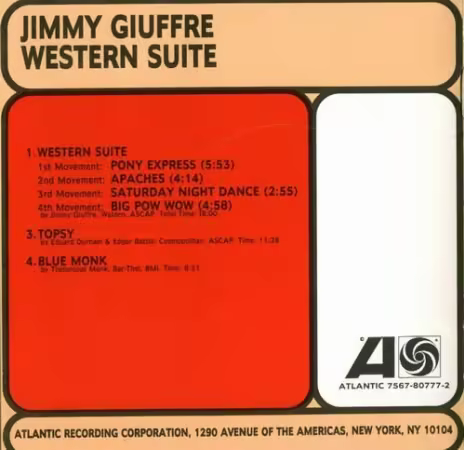 Jimmy Giuffre - Western Suite (1958)