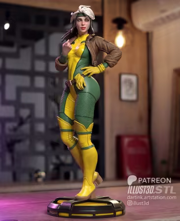 illust3d – X-men Rogue – 3D Print Model