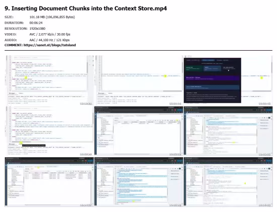 Enterprise Context Store and RAG on SAP HANA Vector Engine