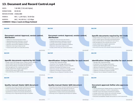 ISO 13485 - Quality standard for medical devices(EN)