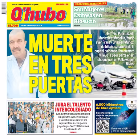 Q'Hubo Manizales - 29 mayo 2026