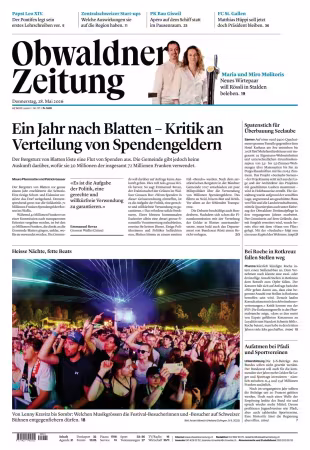 Obwaldner Zeitung - 28 Mai 2026