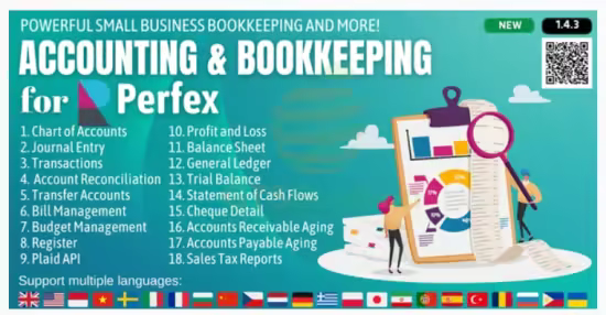 Codecanyon - Accounting and Bookkeeping module for Perfex CRM v1.4.3 - 31540126