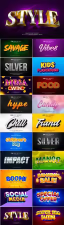 Psd text effect set vol 011