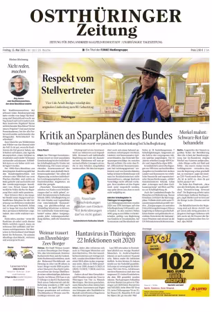 Ostthuringer Zeitung (Landkreis SaalfeldRudolstadt) - 15 Mai 2026