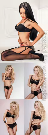Luxury women in lingerie posing stock photo vol 27