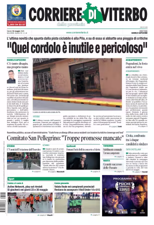 Corriere di Viterbo - 16 maggio 2026