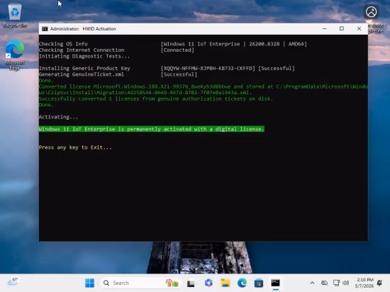 Windows 11 Enterprise/Iot Enterprise 25H2 Build 26200.8328 (No TPM Required) Multilingual Preactivated