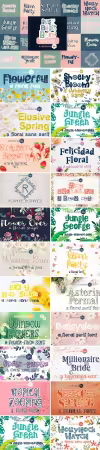 Best Buds Font Bundle - 20 Premium Fonts