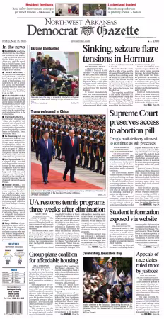 Northwest Arkansas DemocratGazette - 15 May 2026