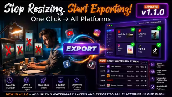Aescripts - Social Exporter for Premiere Pro v1.1.0