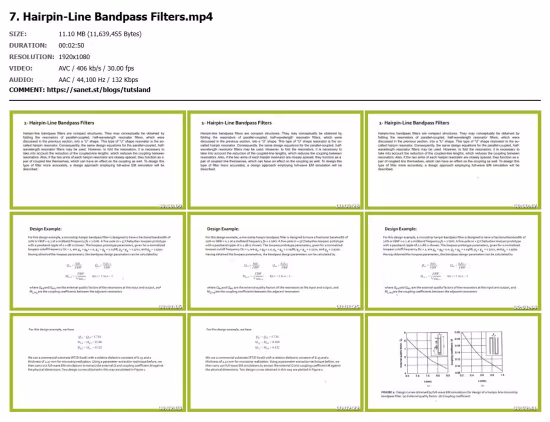 Design of 8GHz LP Filter in AWR Software