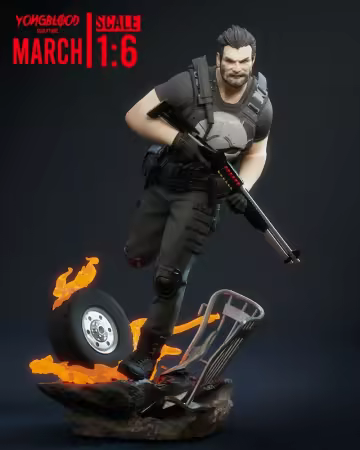 Yongblood Sculpture – The Punisher – 3D Print Model