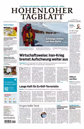 Hohenloher Tagblatt - 28 Mai 2026