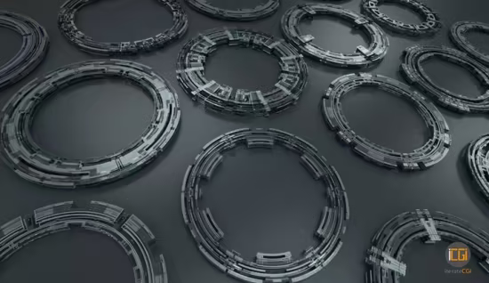 CGTrader - Tech Circles TC4 - 3D Model