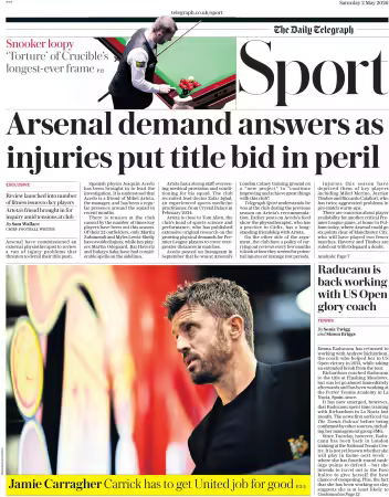 The Daily Telegraph Sport Saturday - 2 May 2026
