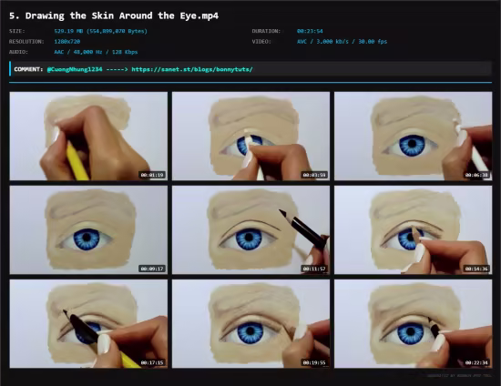 How to Draw Eyes with Colored Pencils