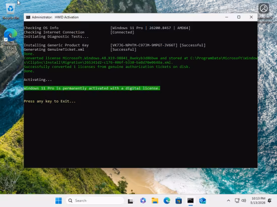 Windows 11 Pro 25H2 Build 26200.8457 (No TPM Required) Preactivated Multilingual May 2026
