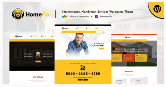 Themeforest - Home Fix v4.2 - Maintenance, Handyman Services Theme 21958454