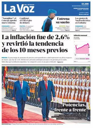 La Voz del Interior - 15 mayo 2026