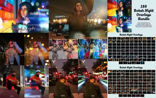 180+ Bokeh Night Photo Overlays for Photoshop