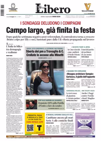 Libero - 15 maggio 2026