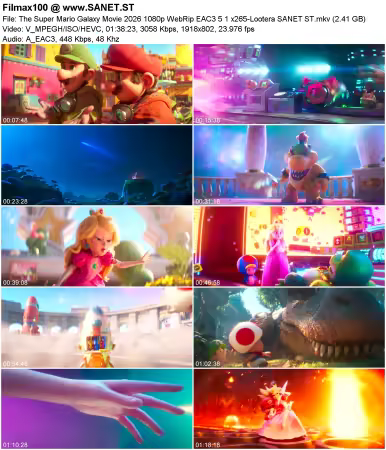The Super Mario Galaxy Movie 2026 1080p WebRip EAC3 5.1 x265-Lootera