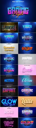 Psd text effect set vol 08