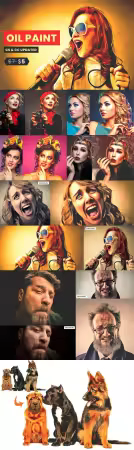 Premium Sharpen OilPaintFX Action for Photoshop