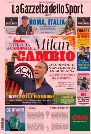 La Gazzetta dello Sport - 15 maggio 2026