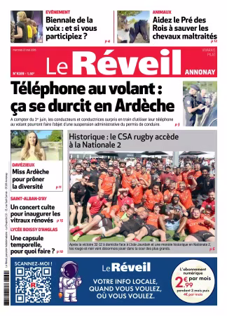 Le Reveil du Vivarais – edition Annonay - 27 mai 2026