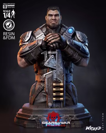 Wicked – Dominic Santiago Bust – 3D Print Model