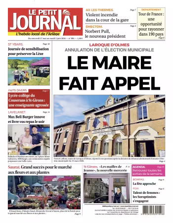 Le Petit Journal L'hebdo local de l'Ariege - 29 mai 2026