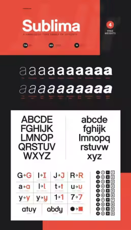 Sublima by Punchform - 20 Styles Font Family $180