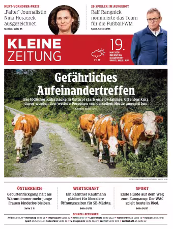 Kleine Zeitung Kaernten - 19 Mai 2026