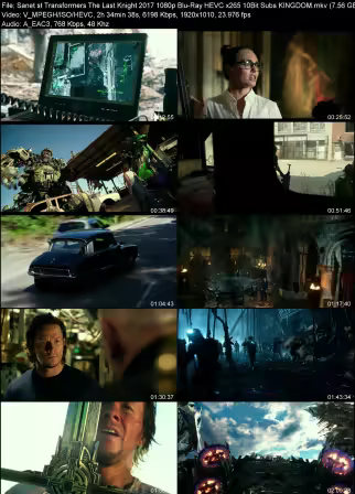 Transformers The Last Knight 2017 1080p Blu-Ray HEVC x265 10Bit Subs KINGDOM