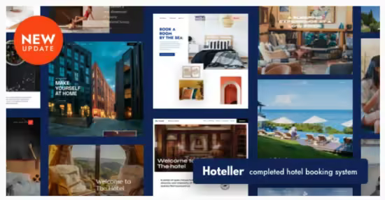 Themeforest - Hoteller v6.9 - Hotel Booking WordPress 22316029