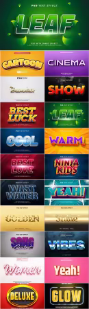 Psd text effect set vol 036